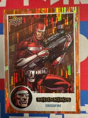 2023 UD Marvel Beginnings Orange CROSSFIRE 122/199