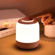Touch Control 3 Brightness Adjustable LED Bedside Lamp, Portable Night Light