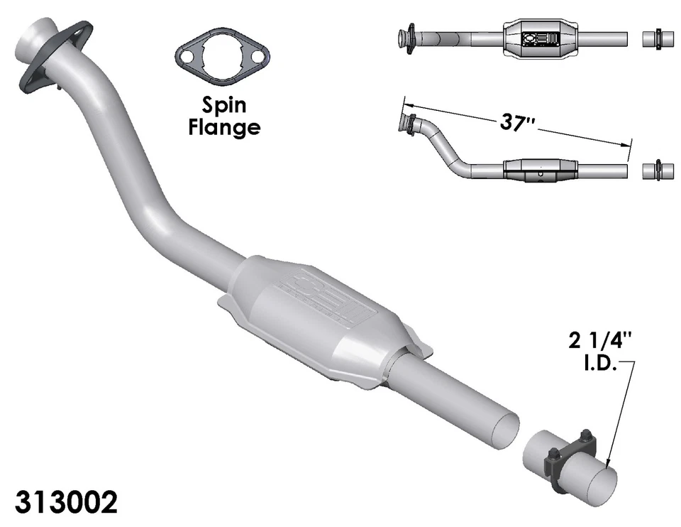 Catalytic Converter for 1988-1990 Buick Riviera - Изображение 2 из 2
