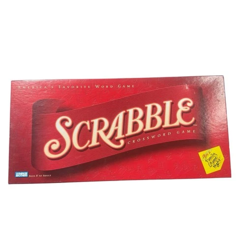 Vtg 2001 Milton Bradley Scrabble Crossword Board Game Complete Set Age 8-Adult