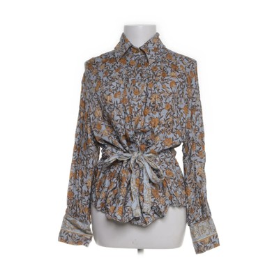 H&M Trend, Hemd, Größe: 36, Blau/Mehrfarbig, Viskose, Blumen, Damen #dHI