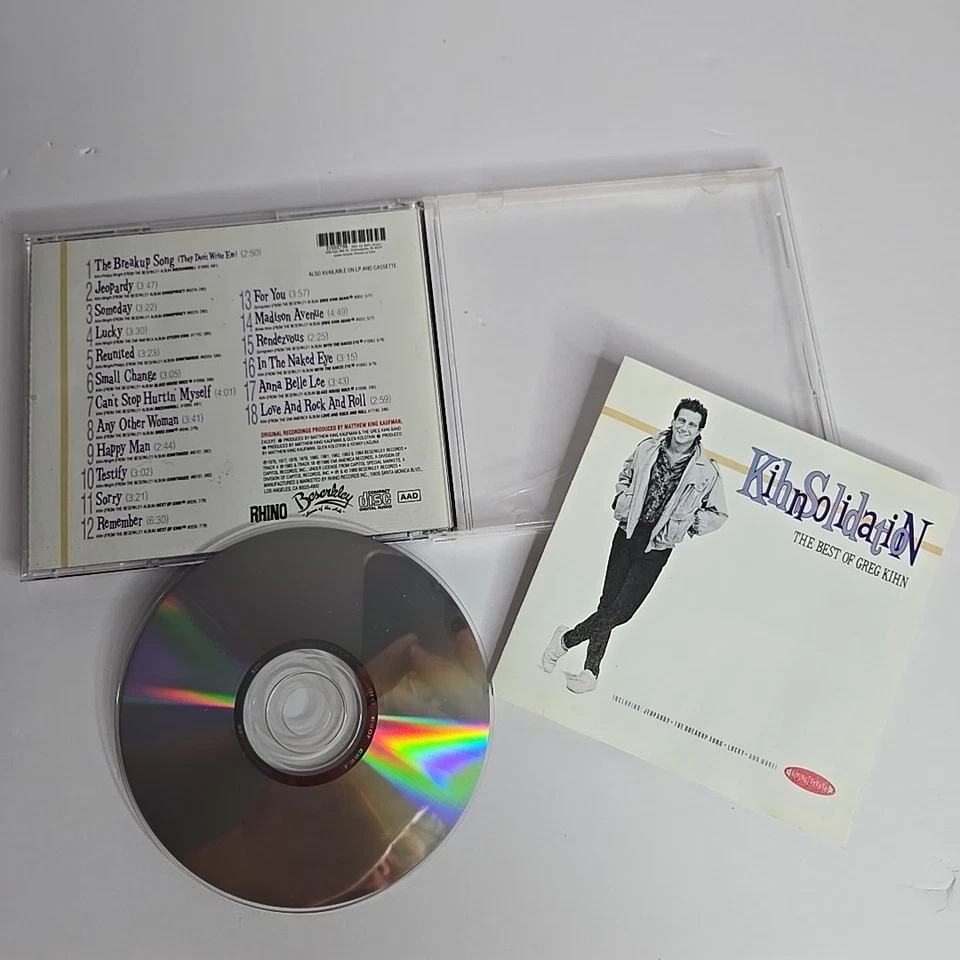 Kihnsolidation: The Best of Greg Kihn 1989 Rhino CD Used-Good CRACKED CASE - Image 4 of 4