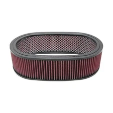 Racing Power Company RPC R2128 15″ x 2″, 4″ Oval Red Washable Filter Element