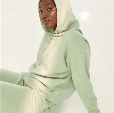 Girlfriend Collective Classic Hoodie Size M Light Neon Green Modern Athletic