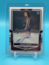 2024-25 Donruss Optic Devin Carter Signature Series RC Auto #79 Kings Rookie
