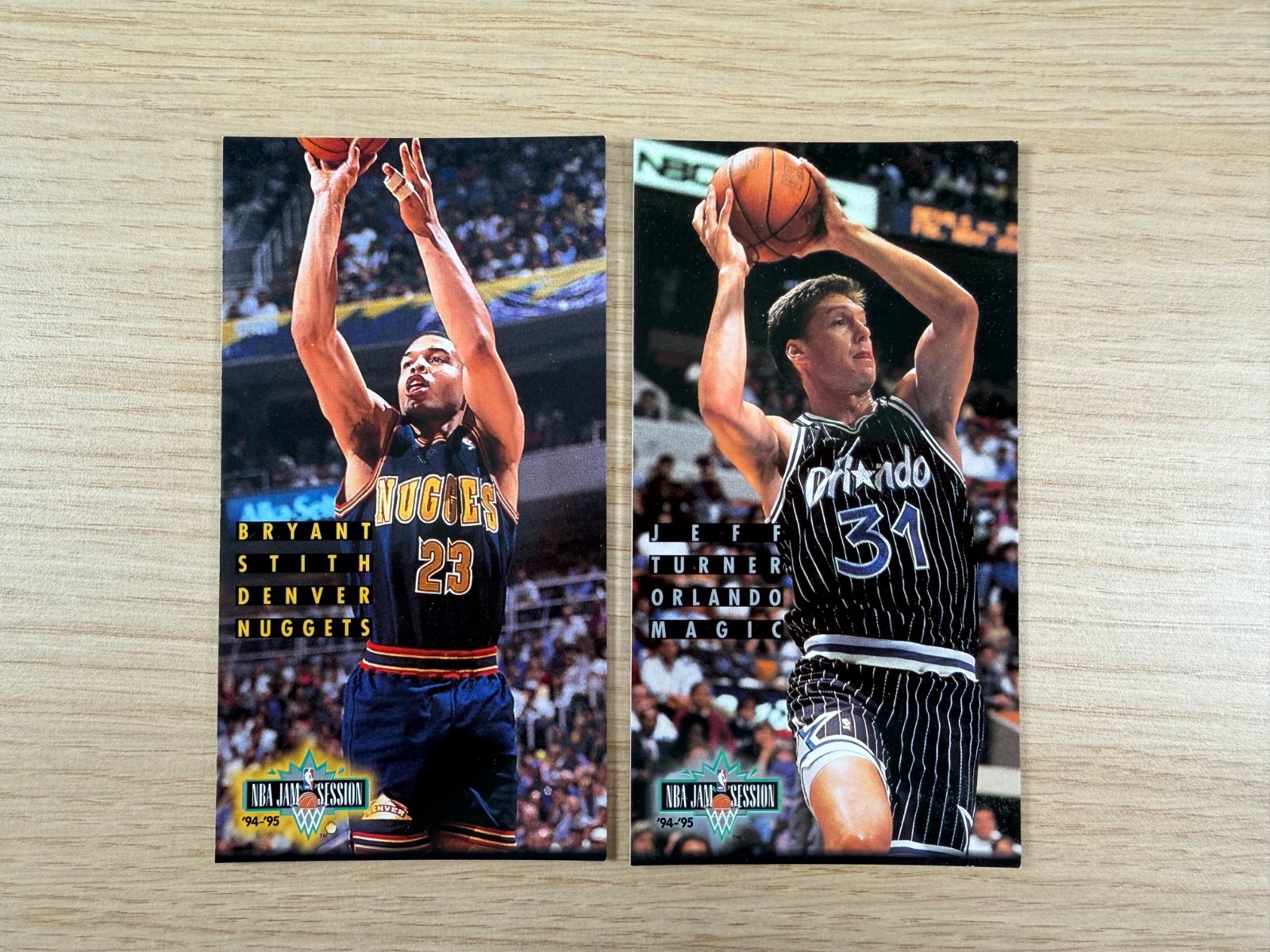 1994-95 Fleer NBA Jam Session Bryant Stith 51 Jeff Turner 138 NBA 2 Card Lot
