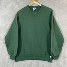 Vtg 90s Russell Athletic Crewneck Sweatshirt Mens XL fit M/L Blank Made in USA
