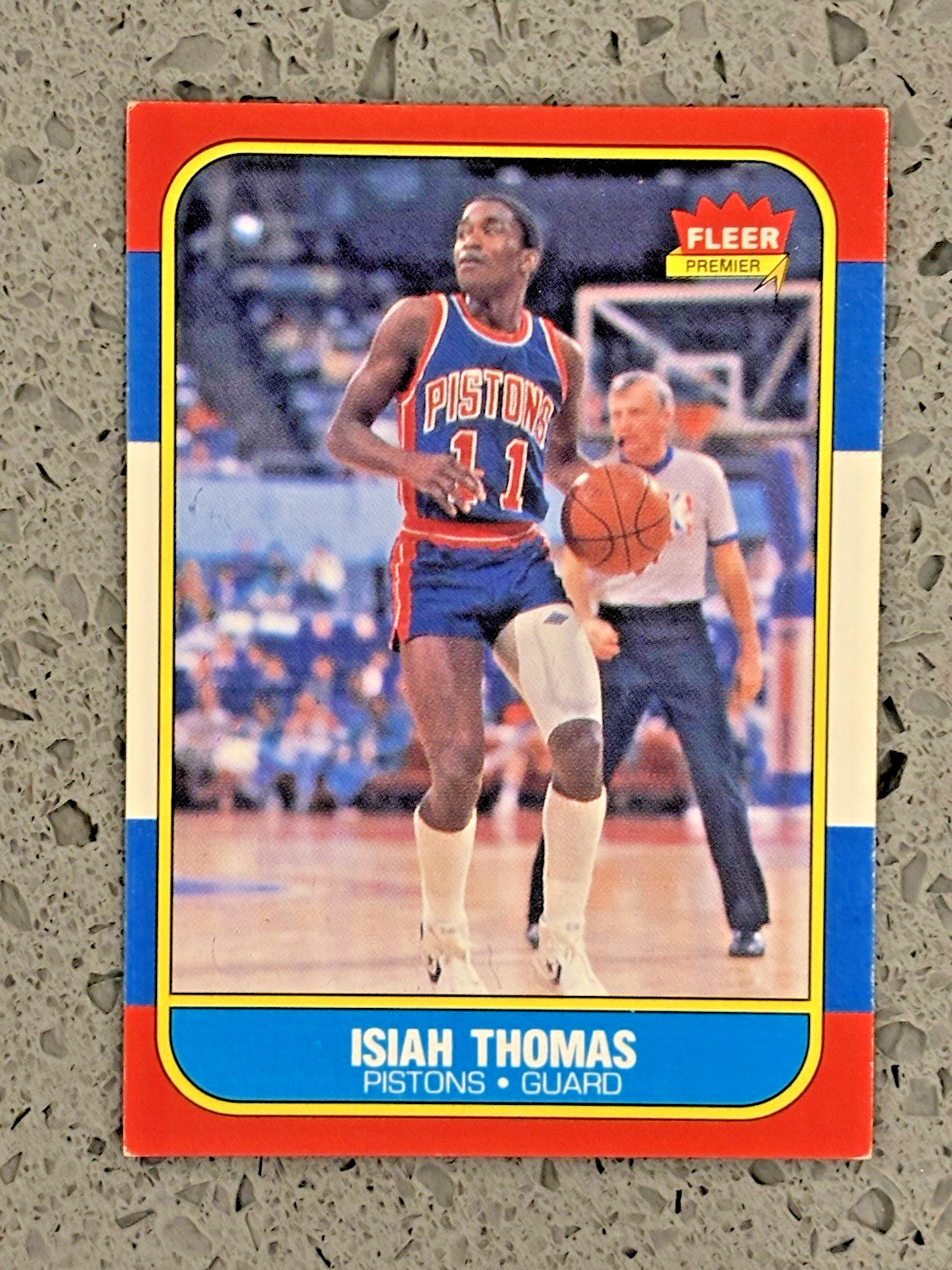 1986-87 Fleer - Isiah Thomas #109 Detroit Pistons HOF - CARD A
