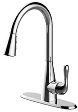 Oakbrook Collection Vela One Handle Chrome Kitchen Faucet