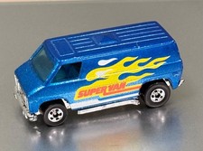 Vintage Hot Wheels - SUPER VAN- Metal Flake Blue - Mattel - 1985 - Near Mint