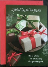 Merry Christmas Son and Daughter-in-Law Card Hallmark Greeting Card