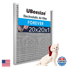 UBeesize 20x20x1 Reusable Air Filter Washable MERV 8 Electrostatic HVAC AC Furna