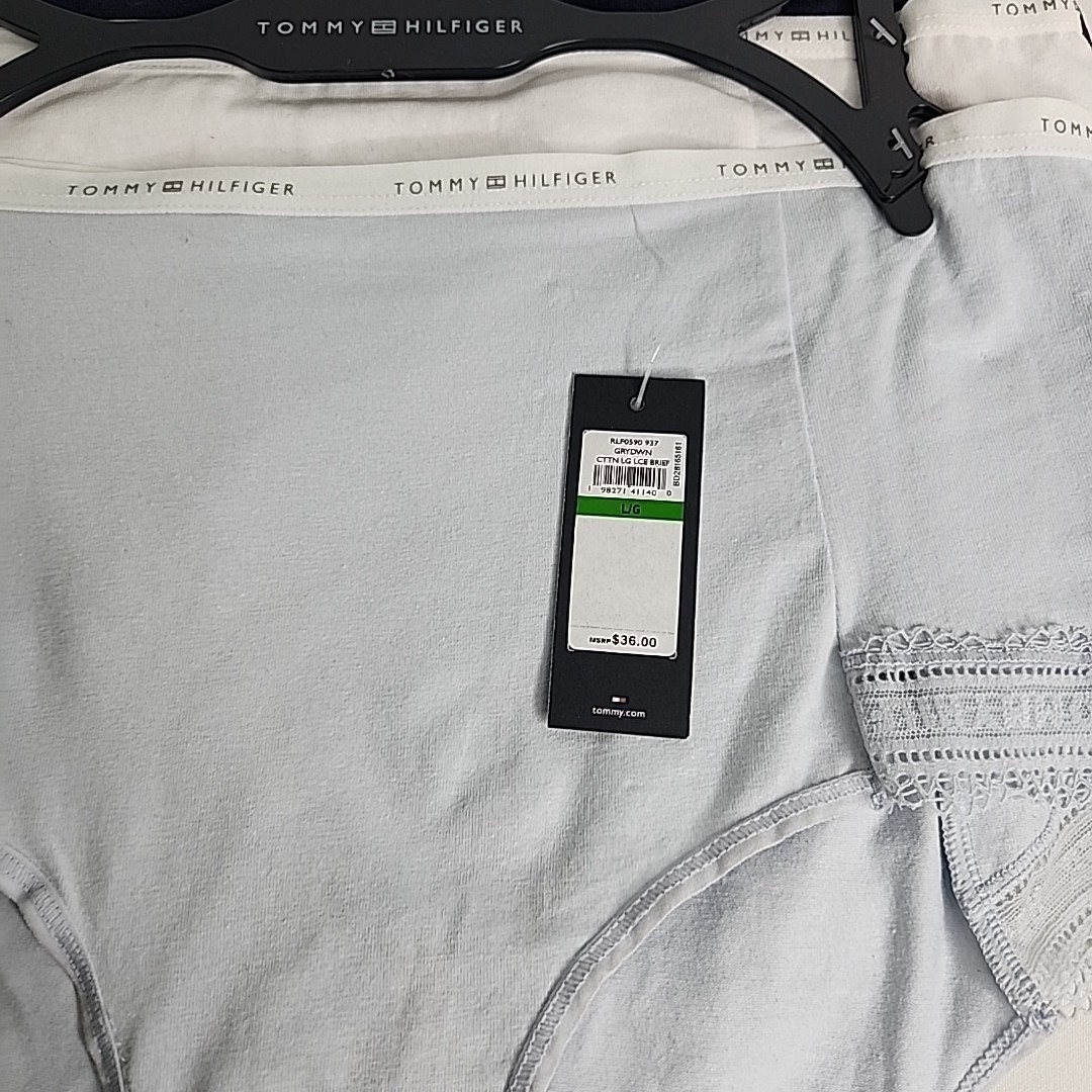 Tommy Hilfiger 3-Pair Women's Lace Briefs Underwear Panties Cotton Large thumbnail 2