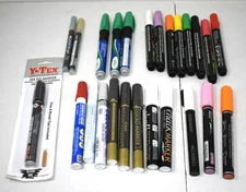 Bulk Lot of 25 Acrylic Paint Markers Various Brands Mixed & Sizes Artists Lot