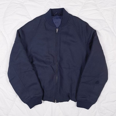 Zara Navy Blue Bomber Jacket Mens Padded Lined Size M