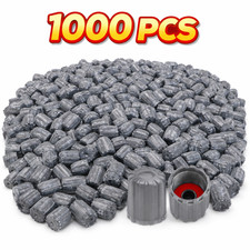 1000 Pcs Universal Gray Plastic Car Motor Tire Valve Stem Caps