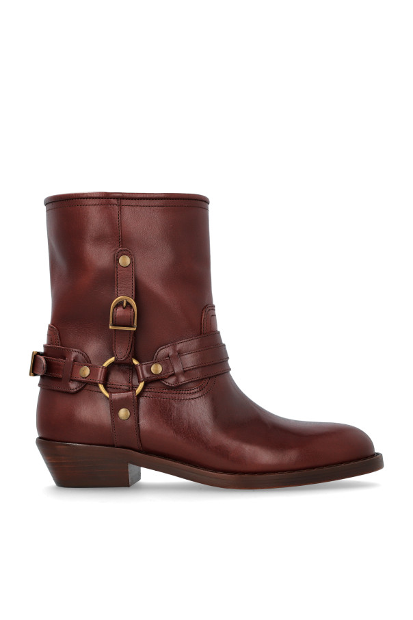 Isabel Marant - Women - Boots Ildred - Burgundy 203590₽
