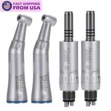 Dental Slow Low Speed Handpiece Push Contra Angle NSK Style Air Motor 4Holes
