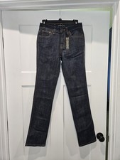 NWT London Jean Women Dark Blue Denim Jeans Dark Wash Stretch Size 2