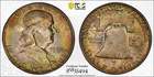 1962-D 50C Franklin Half Dollar PCGS MS 66 Rainbow Toned