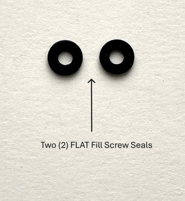 Scripto VU Lighter Parts Repair Kit Two (2) FLAT Fill Screw Seals