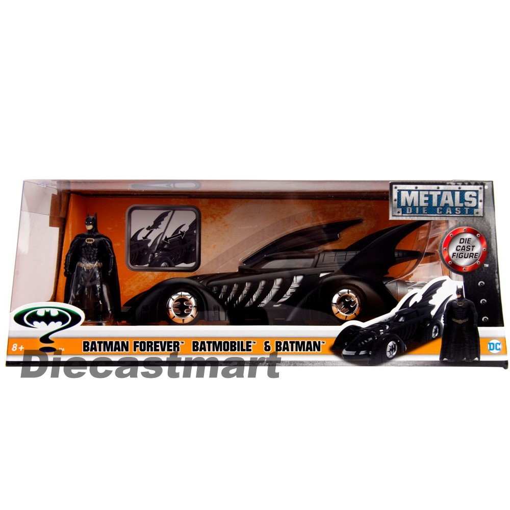 アメコミ 1:24 1995 BATMAN FOREVER BATMOBILE W/BAT JADA 1:24 1995 BATMAN FOREVER BATMOBILE WITH DIECAST BATMAN FIGURE