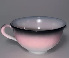 Choice of Vintage Hazel Atlas Ovide Ombré Pink & Black Platonite Coffee Cup