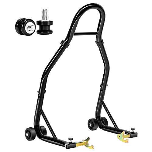 Elevador de rueda trasera universal para moto deportiva carrete basculante soporte de paddock - Imagen 1 de 6