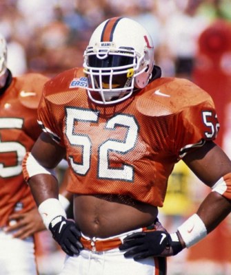 RAY LEWIS 8X10 PHOTO MIAMI HURRICANES NCAA FOOTBALL