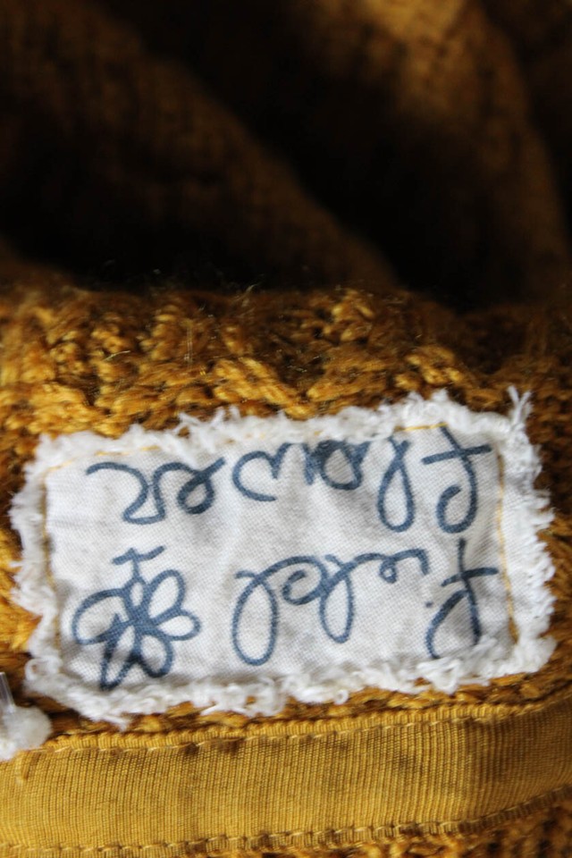 Field Flower Anthropologie Womens 3/4 Sleeve Crew Neck Sweater Brown