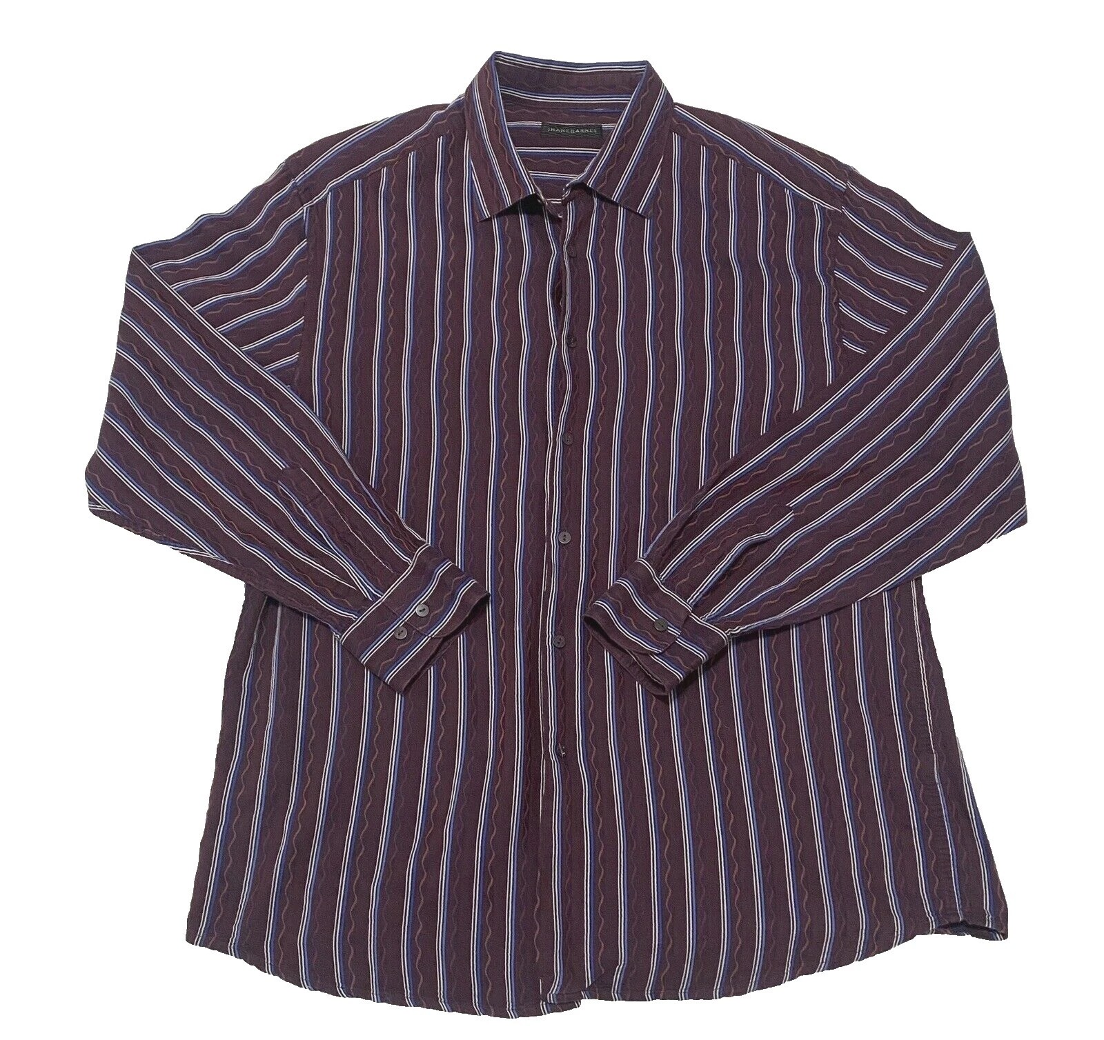 Botón Casual geométrica Jhane Barnes-Down Shirts for Men