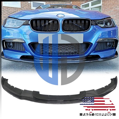 For 2012 2013 2014 2015 2016 2017 2018 BMW F30 M Sport HM Style Carbon Front Lip - 第 1/8 張圖片