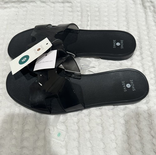 Shade & Shore Black/Bonnie Sandals Size 9 - Picture 3 of 8
