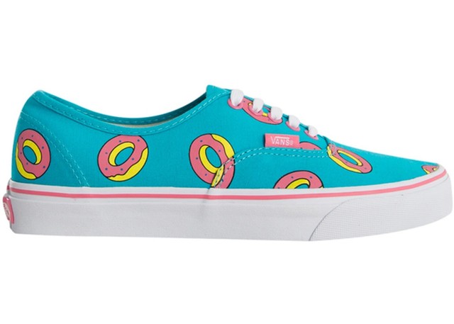 vans odd future authentic scuba blue donut shoes