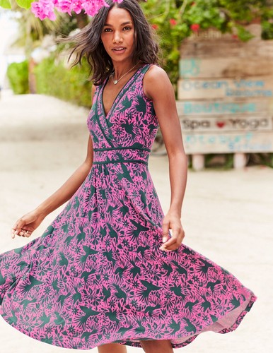 NWOT BODEN SIZE 8 LORNA TICKLED PINK 