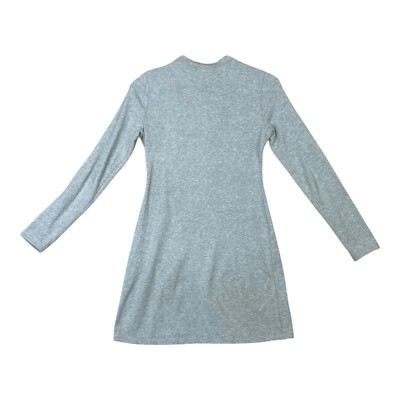 Reformation Jeans Women Size S Grey Long Sleeve Stretch Midi Dress