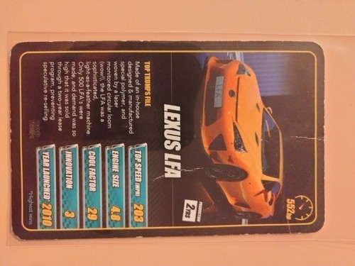2021 Top Trumps SPORTS CARS🚙 used (you pick) cards Free Shipping - Picture 3 of 20