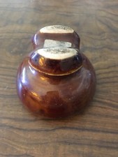Small Glass Railroad Cabletop Insulator Train (SEE PICTURES)