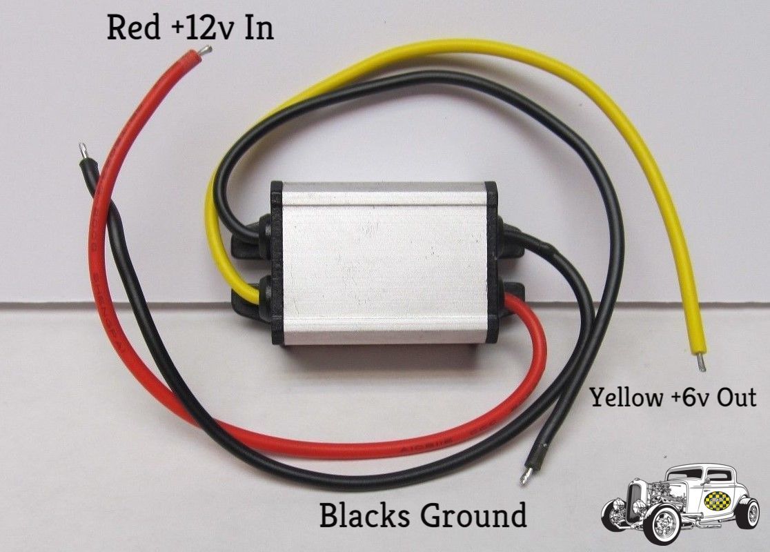 VOLTAGE REDUCER FOR VINTAGE CARS TRUCKS. REDUCES 12V TO 6V heavy 