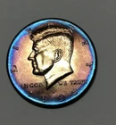 1998 BU Kennedy Half Dollar Rainbow Toned