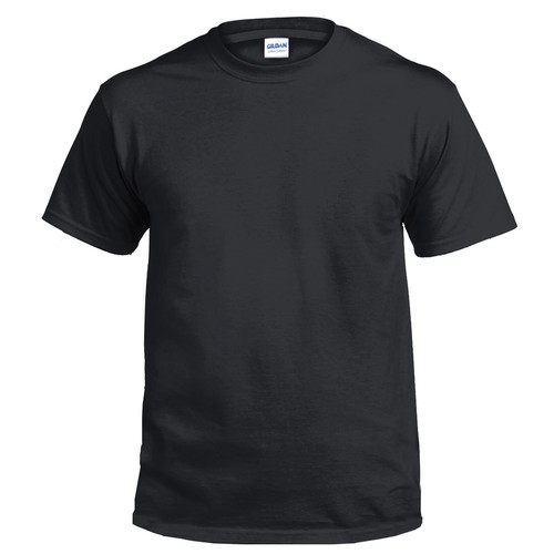 Gildan T-SHIRT Black Basic tee top S M L XL XXL 3XL 4XL 5XL Men's Heavy Cotton - Picture 3 of 5