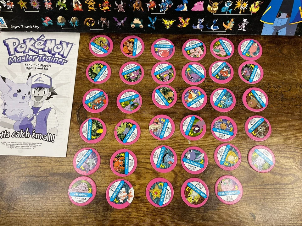 POKÉMON MASTER TRAINER Board Game, 100 % COMPLETE - Excellent Condition MB Games - Image 3 of 4