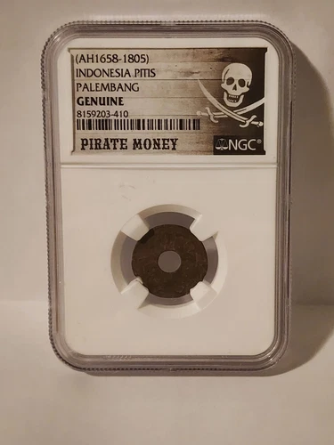 AH 1658-1805 Indonesia Pitis Genuine Pirate Money by NGC