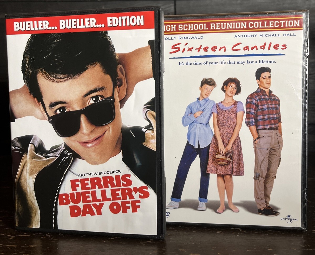 Retro 80s DVD Movie Bundle! Ferris Buellers Day Off Sixteen