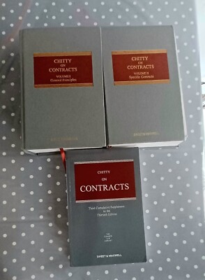 Chitty on Contracts 30. Auflage Band 1 + 2 + Dritte kumulative Beilage