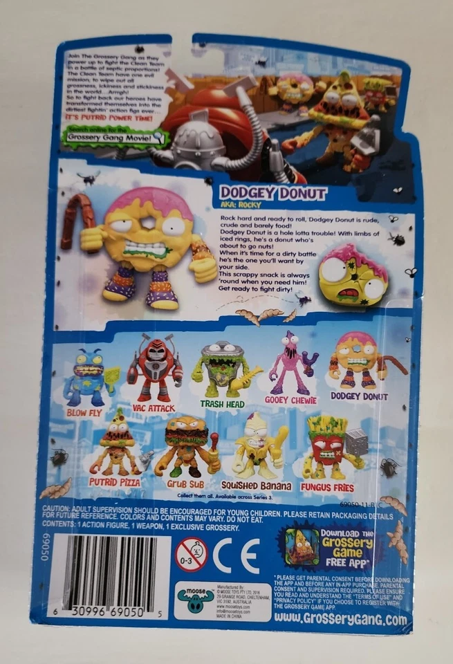 Dodgey Donut - The Grossery Gang Putrid Power Figure Sealed Box Free Ship New - Image 2 of 2