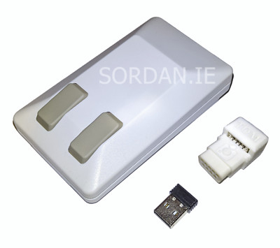 New Tank Mouse White USB Wireless Bluetooth Amiga PC C64 Micro Tom Adapter 1283