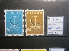 Islandia/CEPT - Mi.-Nr 404 - 405, o