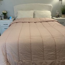 Ralph Lauren RARE Wendy Pink Gingham Check Plaid Comforter Queen Hand Quilted