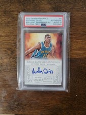 2012 Panini Brilliance Anthony Davis Brilliant Beginnings  PSA/DNA AUTH Auto 10